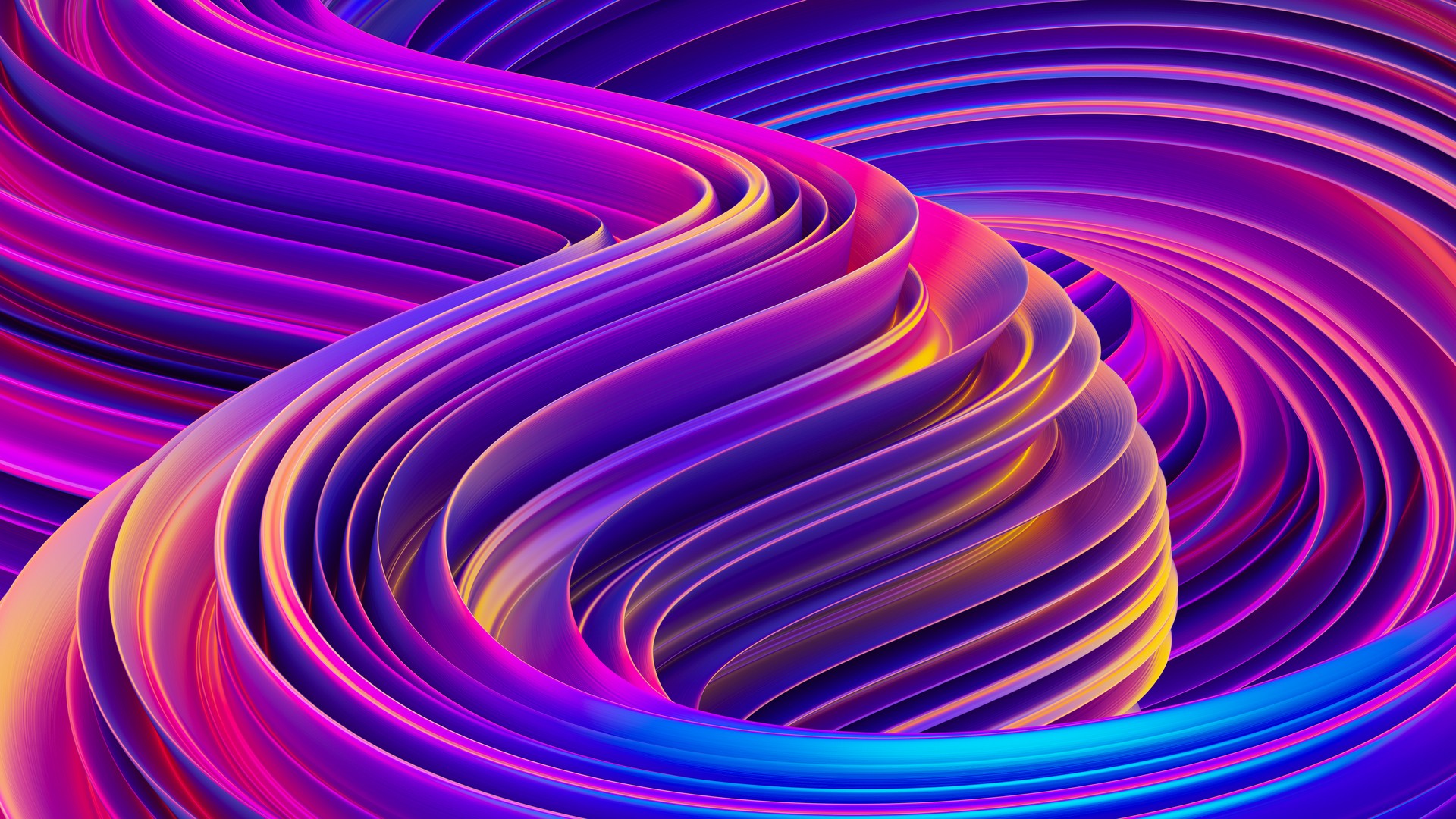 Liquid shapes abstract holographic 3D wavy background